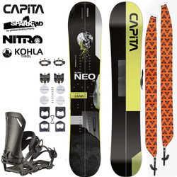 SET 2022 & 2023: splitboard CAPITA Neo Slasher + NITRO x SPARK R&D Vertical bindings & pucks + KOHLA Peak UNI skins