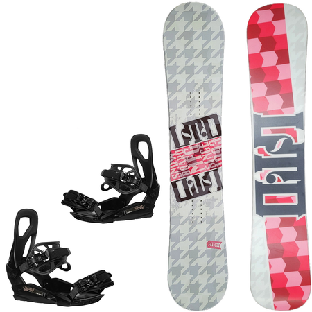 SET: LTD MFG mellow CAMBER 141cm snowboard + RAGE / SP RX540 bindings s. S/M