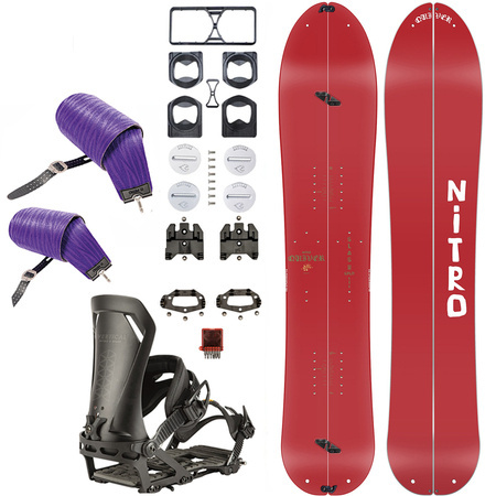 SET NITRO 2025: Slash 3D & Vertical by KOHLA + Vertical ST & IBEX x SPARK | splitboard & skins + bindings & pucks | 156cm