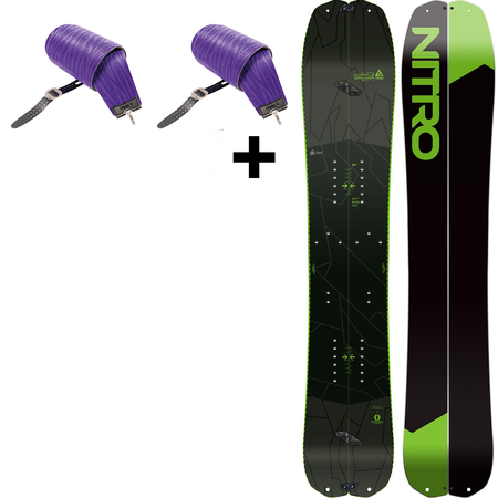 Splitboard + skins / NITRO Doppleganger 2025 + Vertical by KOHLA skins | 156 / 160