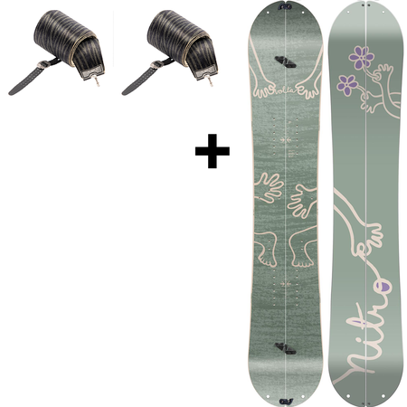 WOMEN splitboard + skins / NITRO Volta 2023 + Peak by KOHLA skins | 145cm