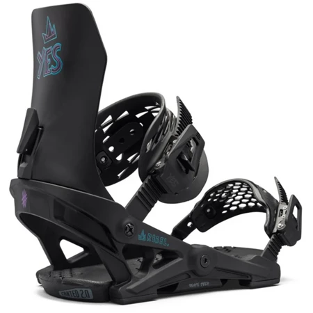 YES x NOW x LOBSTER Rebel women snowboard bindings 2025 | SkateTech ® | black