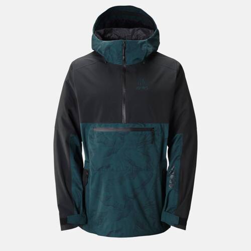 JONES Men's MTN Surf Recycled Anorak | 20K/20K | 2L | snowboard / splitboard | pacific teal print