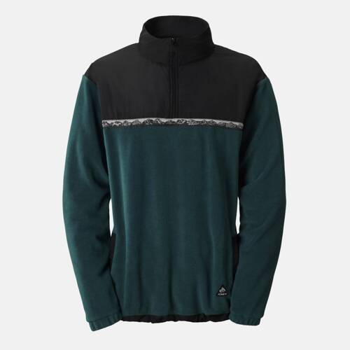 JONES Men's Recycled Fleece Half Zip Pullover | pacific teal