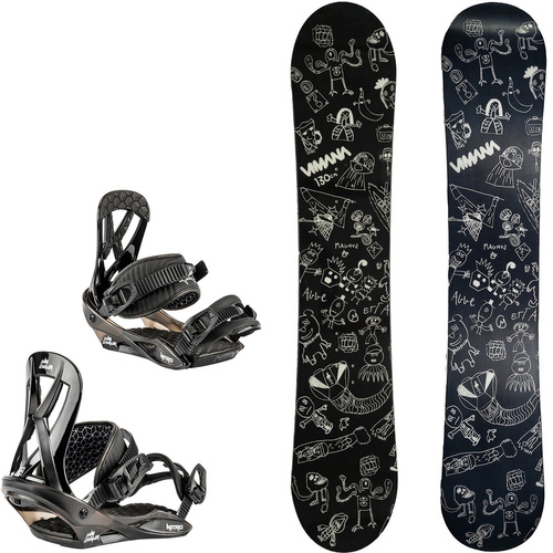 KID'S SET: VIMANA The Vufo Mini PRO ROCKER 110cm + NITRO Charger Mini | snwoboard + bindings