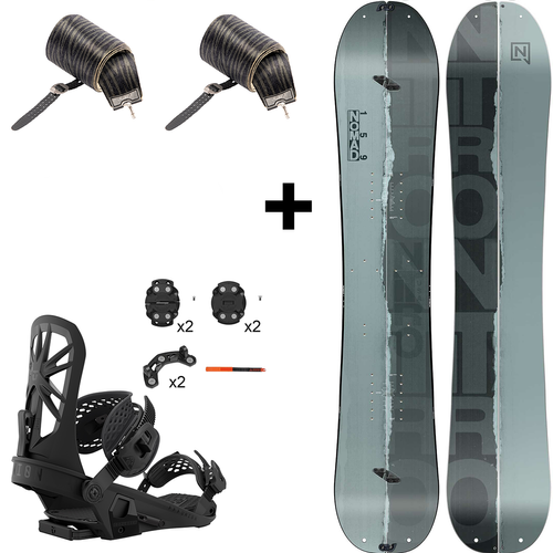 SET 2025: splitboard & skins / NITRO Nomad & Peak by KOHLA +  bindings UNION Explorer