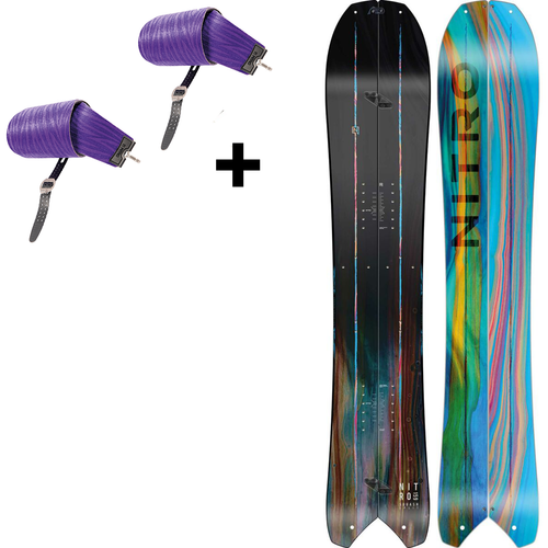 WOMEN splitboard + skins | NITRO Squash 2025 | skins: Vertical by KOHLA | 152cm