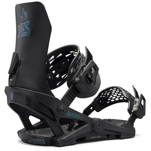 YES x NOW x LOBSTER Rebel women snowboard bindings | SkateTech ® | black