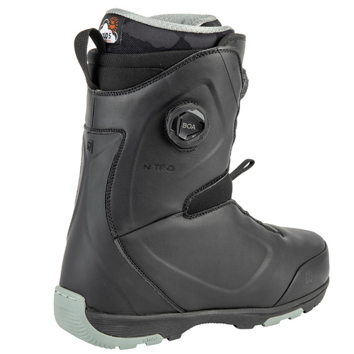 NITRO Club BOA ® Dual 2025 | buty snowboardowe | 2 x BOA ® | black | Redesigned For Comfort and Ease!