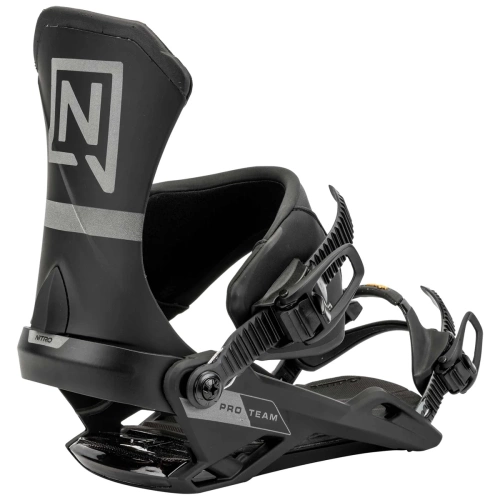 NITRO Team PRO 2026 | wiązania snowboardowe | VIBRAM ® | ultra black | LEVEL UP LIKE THE PROS
