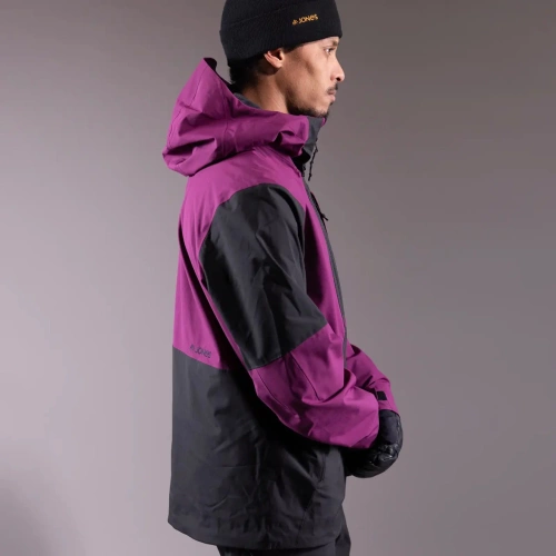 JONES Men's MTN Surf Recycled Shell Jacket 2025 | snowboard / splitboard | 20K/20K | 2L | deep purple