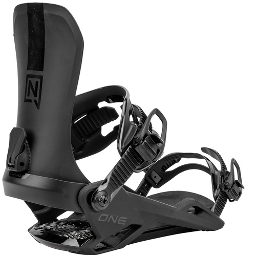 NITRO One Ultra Black 2025 | snowboard bindings | The Friendly Freestyle Mountain Interface