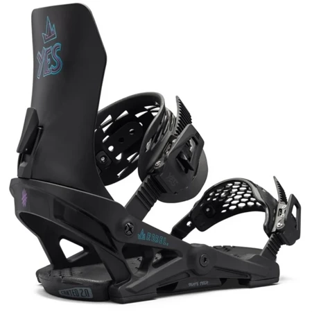 YES x NOW x LOBSTER Rebel 2025 | women's snowboard bindings | SkateTech ® | black