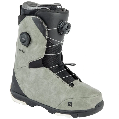 NITRO Club BOA ® Dual 2024 | snowboard boots | 2 x BOA ® | grey / black | Redesigned For Comfort and Ease!