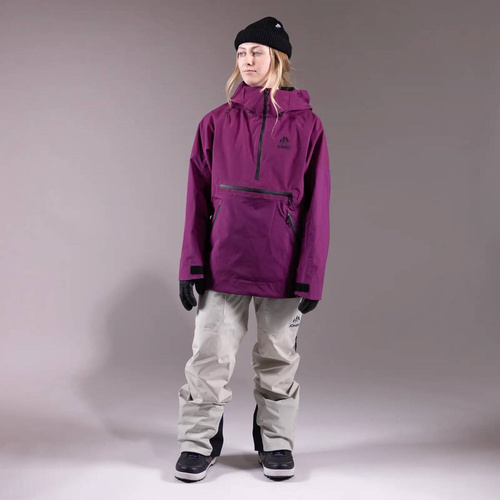 JONES Women's MTN Surf Recycled Anorak 2025 | damska kurtka kangurka snowboard / splitboard | 20K/20K | 2L | deep prurple