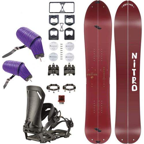 ZESTAW NITRO 2025: Slash 3D & Vertical by KOHLA + Vertical ST x SPARK | splitboard & foki + wiązania & pucki | 162cm