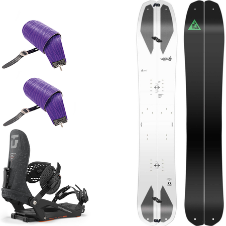 SET 2025: NITRO Vertical splitboard & skins + UNION Charger FC CARBON bindings