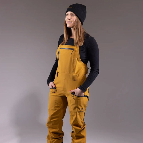 JONES Women's Shralpinist Stretch Recycled Bibs 2025 | snowboard / splitboard | 3L | 30K/30K | sierra brown