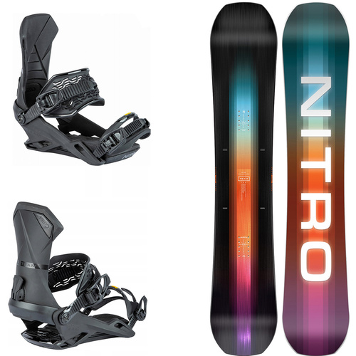 SET NITRO 2025: Team CAMBER + Team ULTRA BLACK | snowboard + bindings