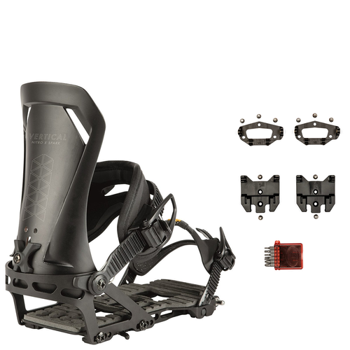 WOMEN SET NITRO 2026: Volta 152cm & Peak by KOHLA + Vertical ST s. M & pucks x SPARK R&D | splitboard & skins + bindings & pucks