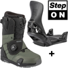NITRO Step On ® + Venture TLS 2026: snowboard bindings + boots | HEAT Modlable | BOA ® | Introducing the New All-Terrain Convenience Fit | shadow / black & black