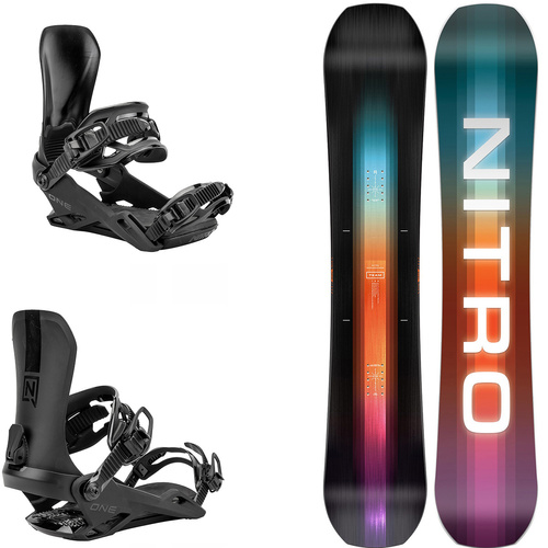 SET NITRO 2025: Team CAMBER + One ULTRA BLACK | snowboard + bindings