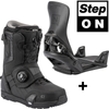 NITRO Step On ® + Profile TLS 2026: snowboard bindings + boots | HEAT Modlable | BOA ® | The Ultimate Fit & Convenient Interface | black & black