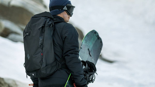 NITRO Splitpack 30 Snow Backpack 2025 | plecak splitboardowy / snowboardowy / narciarski | 22-30l / 920g! z usztywniaczem i mocowaniem na kask | kompatybilny z bukłakiem i protektorem KOROYD | phantom