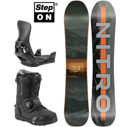 SET 2026: BATALEON Cruiser 3BT™ + NITRO Step On ® + Profile TLS + Cargo Board | snowboard + bindings + boots + bag