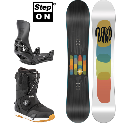 SET NITRO 2026: Phase WIDE + Step On ® + Venture TLS | snowboard + bindings + boots