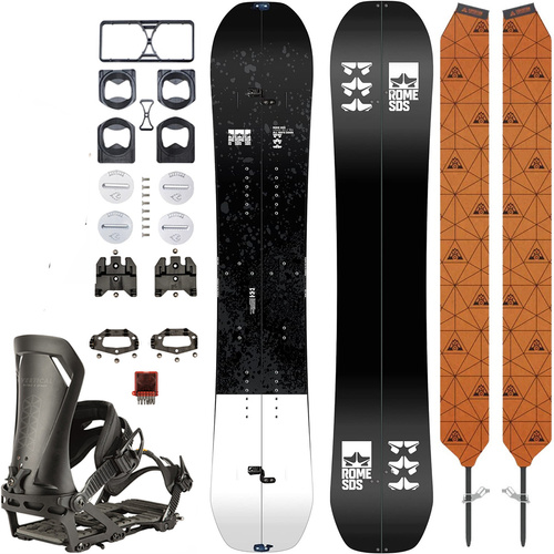 SET 2024: ROME SDS Uprise SPLITboard + UNION Climbing Skins + NITRO Vertical ST bindings x SPARK R&D & pucks 