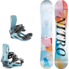 WOMEN'S NITRO 2026 SET: Lectra ABSTRACT + Talent DARK TEAL | snowboard + bindings