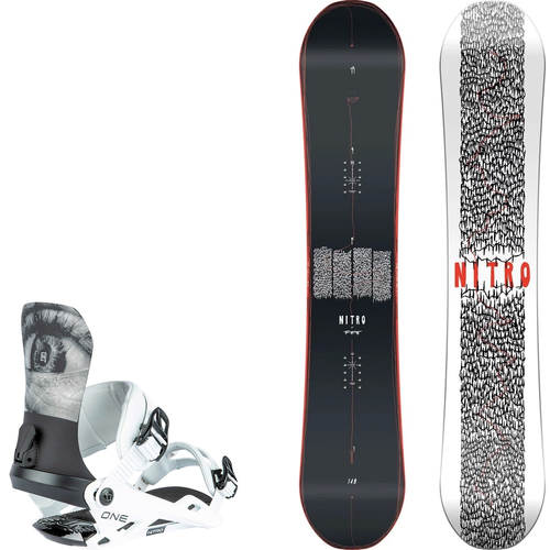 NITRO SET 2024: snowboard T1 x FFF + bindings One EyeSeeYou | 152 / 155