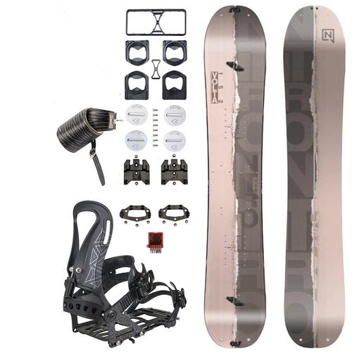 WOMEN SET 2025: NITRO Volta & Peak by KOHLA + SPARK R&D Arc ST | splitboard & skins + bindings & pucks