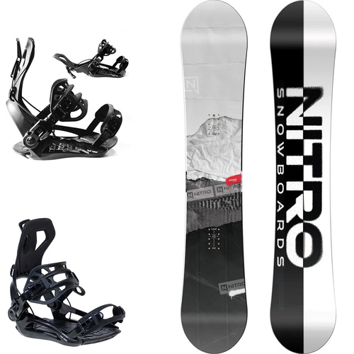 SET 2025: NITRO Prime RAW 2025 + RAGE / SP FT360 FASTEC | snowboard + bindings