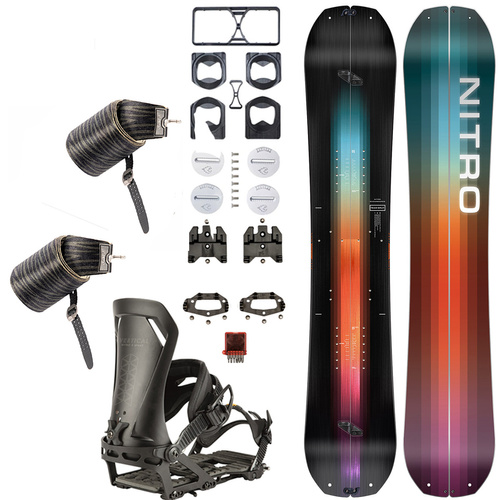 ZESTAW NITRO 2025: Team Split & Peak + Vertical ST & pucks x SPARK R&D | splitboard & foki + wiązania & pucki