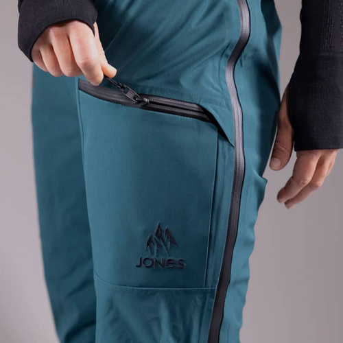 JONES Women's Shralpinist Stretch Recycled Bibs 2025 | damskie spodnie snowboard / splitboard | 3L | 30K/30K | sierra brown
