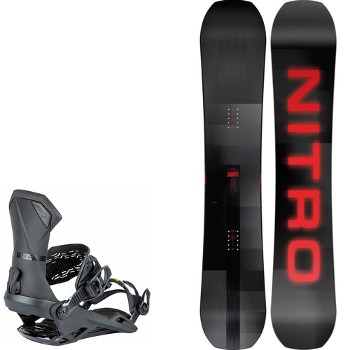 ZESTAW NITRO 2025: Team PRO + Team ULTRA BLACK | snowboard + wiązania