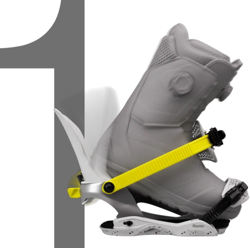 BATALEON Blaster AW FASE ® x TOR | snowboard bindings | AsymWrap™ | black