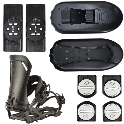 NITRO / SPARK R&D: Vertical ST + Pucks + Solid Board Pucks + VERTS Snowshoes | wiązania splitboardowe + pucki x 2 + rakety śnieżne
