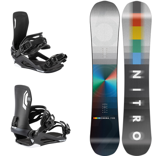 ZESTAW NITRO 2026: Cinema GULLWING + Talent ULTRA BLACK | snowboard + wiązania