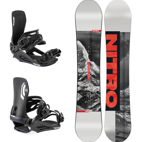 ZESTAW NITRO 2026: Prime RAW + Talent ULTRA BLACK | snowboard + wiązania