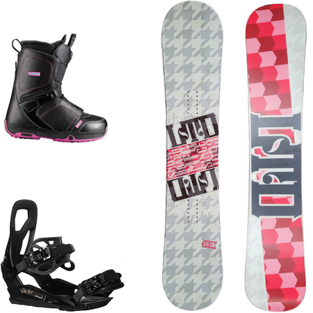 SET: ZESTAW: LTD MFG mellow CAMBER 141cm + RAGE / SP RX540 2024 r. S/M + SALOMON Pearl | snowboard + bindings + boots