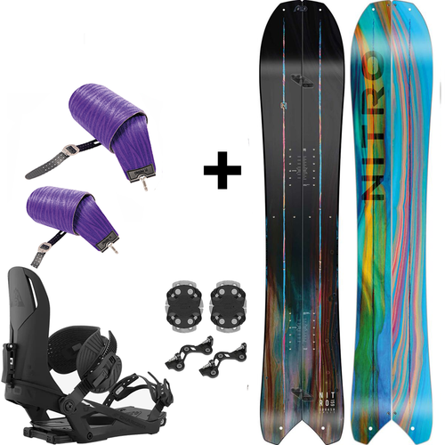 SET 2025: NITRO Squash Split & Vertical by KOHLA + UNION Charger | splitboard & skins + bindings