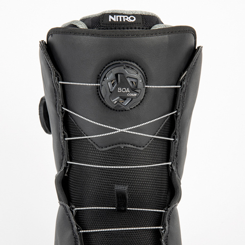 NITRO Club BOA ® Dual 2025 | buty snowboardowe | 2 x BOA ® | black | Redesigned For Comfort and Ease!