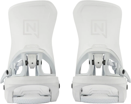 NITRO Step On ® + Cave TLS 2026: women's snowboard bindings + boots | HEAT Modlable | BOA ® | The Ultimate Fit & Convenient Interface | white & white