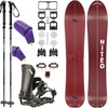 ZESTAW NITRO 2025: Slash 3D & Vertical by KOHLA + Vertical ST & pucks x SPARK R&D + Foldable 4pcs ALU | splitboard & foki + wiązania & pucki + kije | 162cm