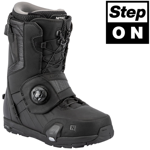 NITRO Profile Step On TLS 2026 | buty snowboardowe / termoformowalne | HEAT Moldable | BOA ® | The Ultimate Blend of Fit & Convenience | black